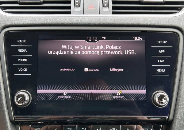 Skoda Octavia cena 74900 przebieg: 92844, rok produkcji 2020 z Górzno małe 781
